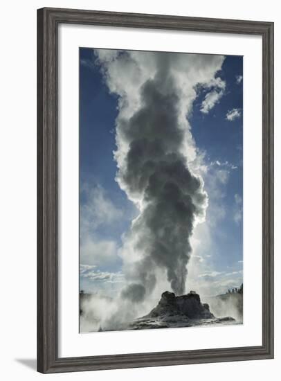 Castle Geyser Erupting, Upper Geyser Basin, Yellowstone National Park, Wyoming-Adam Jones-Framed Photographic Print