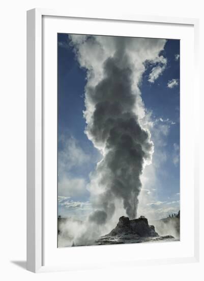 Castle Geyser Erupting, Upper Geyser Basin, Yellowstone National Park, Wyoming-Adam Jones-Framed Photographic Print