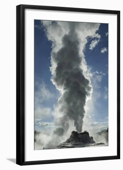 Castle Geyser Erupting, Upper Geyser Basin, Yellowstone National Park, Wyoming-Adam Jones-Framed Photographic Print