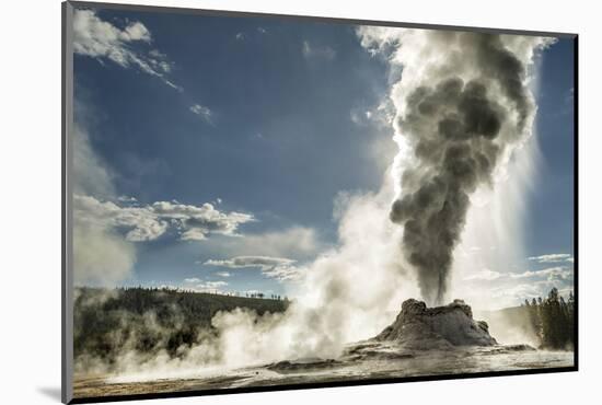 Castle Geyser erupting, Upper Geyser Basin, Yellowstone National Park, Wyoming-Adam Jones-Mounted Photographic Print