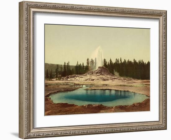 Castle Geyser, Yellowstone National Park, c.1898-American Photographer-Framed Photographic Print