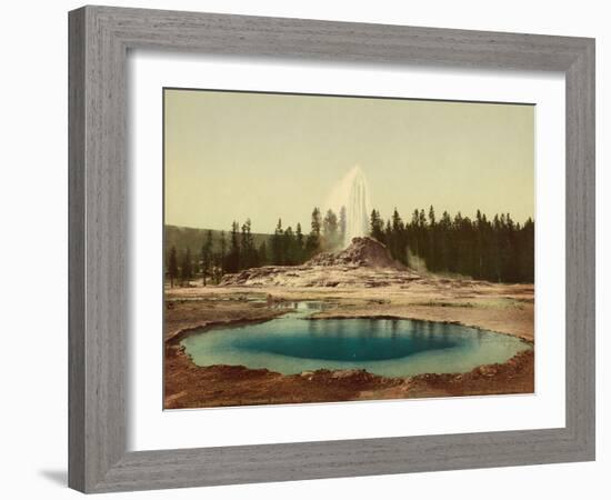 Castle Geyser, Yellowstone National Park, c.1898-American Photographer-Framed Photographic Print