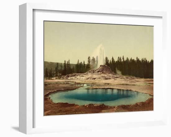 Castle Geyser, Yellowstone National Park, c.1898-American Photographer-Framed Photographic Print