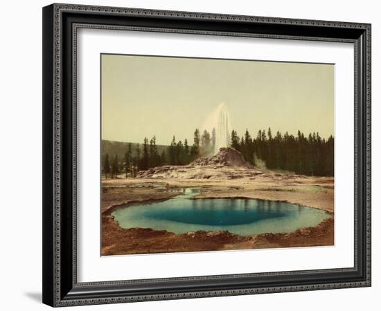 Castle Geyser, Yellowstone National Park, c.1898-American Photographer-Framed Photographic Print