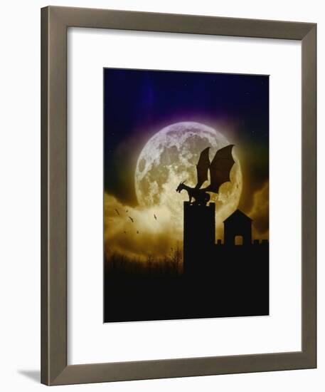 Castle Guardian-Julie Fain-Framed Art Print