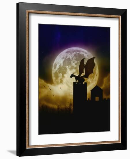 Castle Guardian-Julie Fain-Framed Art Print