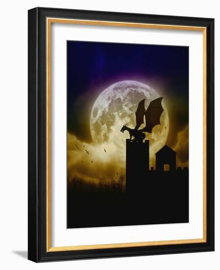 Castle Guardian-Julie Fain-Framed Art Print