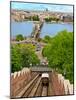 Castle Hill Funicular, Budapest, Hungary-Miva Stock-Mounted Photographic Print