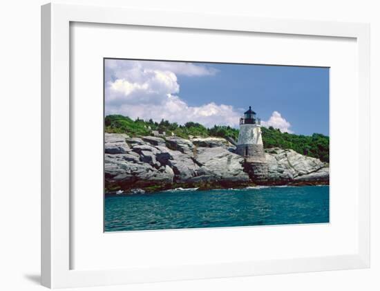 Castle Hill Lighthouse, Newport, RI-George Oze-Framed Photographic Print