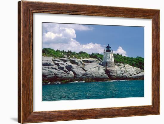 Castle Hill Lighthouse, Newport, RI-George Oze-Framed Photographic Print