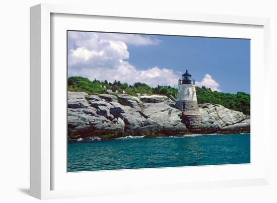 Castle Hill Lighthouse, Newport, RI-George Oze-Framed Photographic Print