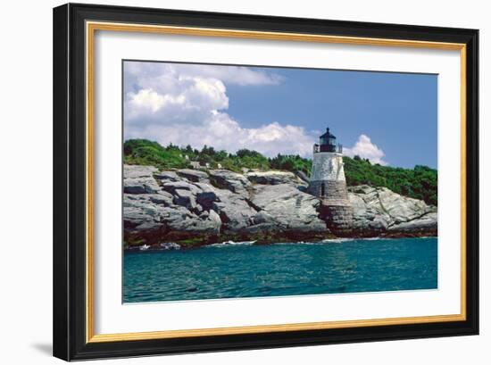 Castle Hill Lighthouse, Newport, RI-George Oze-Framed Photographic Print