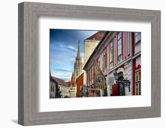 Castle Hill Street Scene I Budapest, Hungary-George Oze-Framed Photographic Print