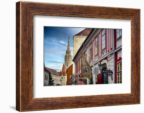 Castle Hill Street Scene I Budapest, Hungary-George Oze-Framed Photographic Print