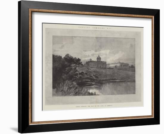 Castle Howard, the Seat of the Earl of Carlisle-Charles Auguste Loye-Framed Giclee Print