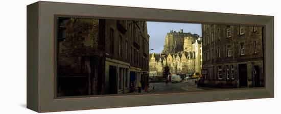 Castle in a City, Edinburgh Castle, Edinburgh, Scotland-null-Framed Stretched Canvas