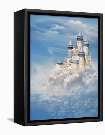 Castle In The Clouds-egal-Framed Stretched Canvas