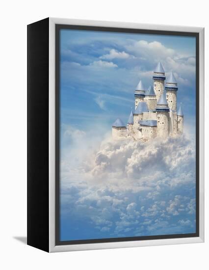 Castle In The Clouds-egal-Framed Stretched Canvas