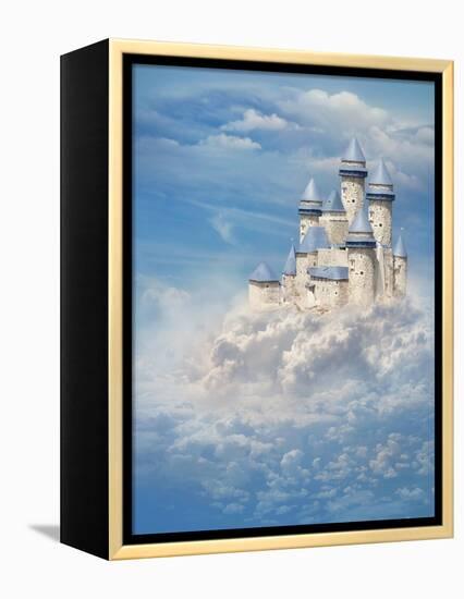 Castle In The Clouds-egal-Framed Stretched Canvas