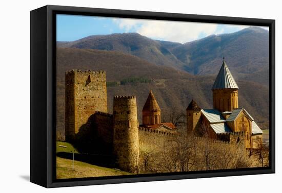 Castle in the Countryside of Tbilisi, the Republic of Georgia, Central Asia, Asia-Laura Grier-Framed Premier Image Canvas