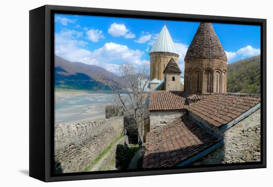 Castle in the Countryside of Tbilisi, the Republic of Georgia, Central Asia, Asia-Laura Grier-Framed Premier Image Canvas