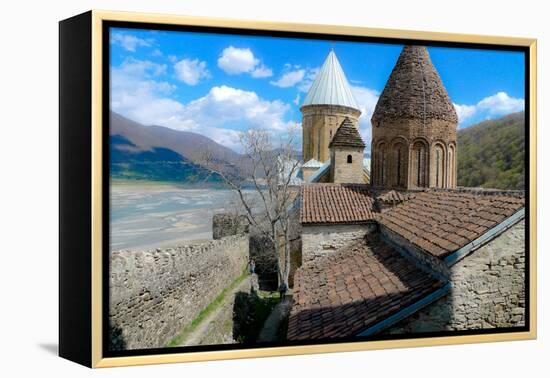 Castle in the Countryside of Tbilisi, the Republic of Georgia, Central Asia, Asia-Laura Grier-Framed Premier Image Canvas