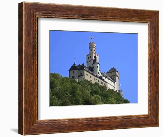 Castle Marksburg, Braubach, Germany-Miva Stock-Framed Photographic Print