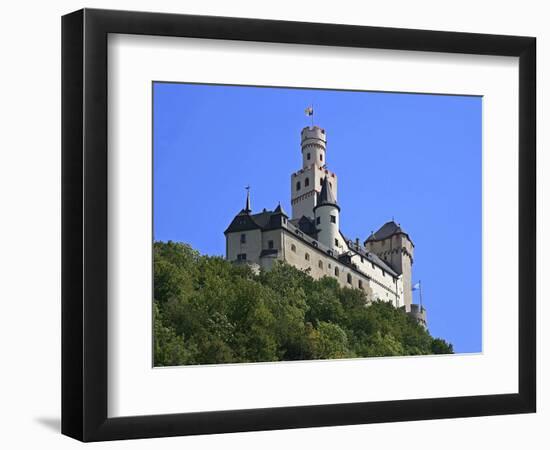 Castle Marksburg, Braubach, Germany-Miva Stock-Framed Photographic Print