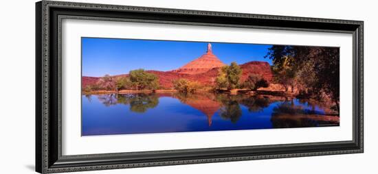 Castle Mountain and Reflection in Small Pond, Utah, USA-Terry Eggers-Framed Photographic Print