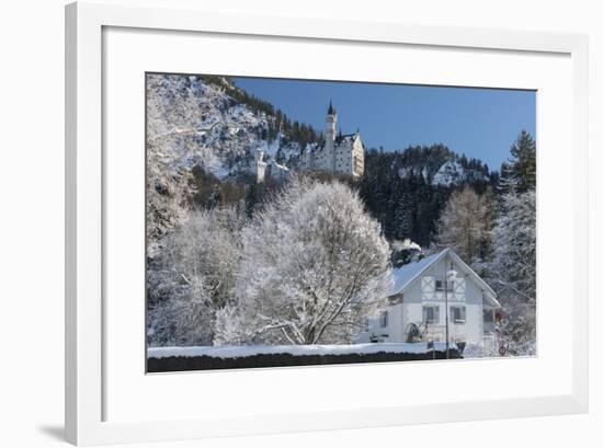 Castle Neuschwanstein, Schwangau, Allgau, Bavarians, Germany-Rainer Mirau-Framed Photographic Print