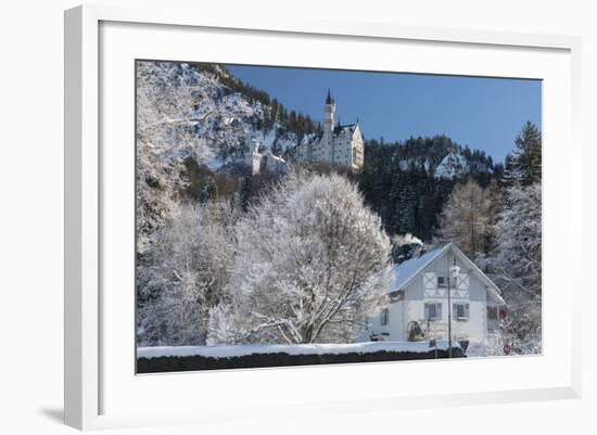 Castle Neuschwanstein, Schwangau, Allgau, Bavarians, Germany-Rainer Mirau-Framed Photographic Print