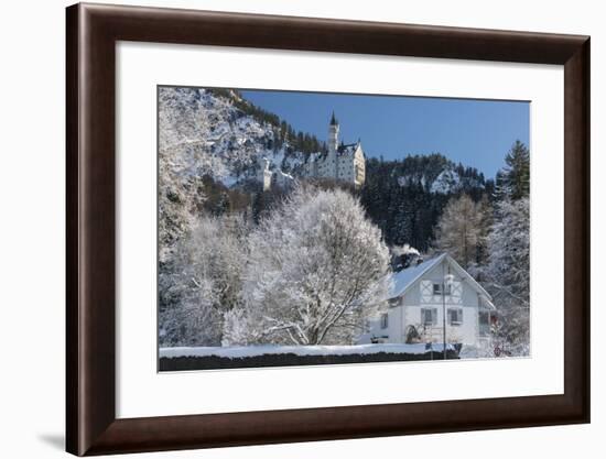 Castle Neuschwanstein, Schwangau, Allgau, Bavarians, Germany-Rainer Mirau-Framed Photographic Print