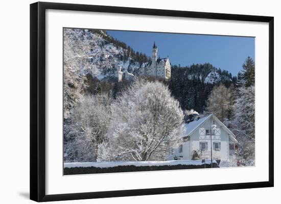 Castle Neuschwanstein, Schwangau, Allgau, Bavarians, Germany-Rainer Mirau-Framed Photographic Print