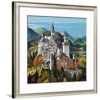 Castle Neuschwanstein-Dan Escott-Framed Giclee Print