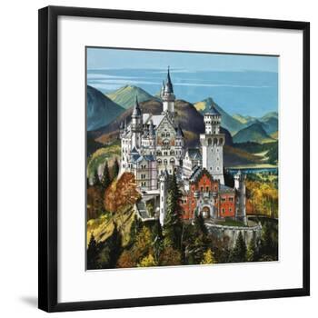Castle Neuschwanstein-Dan Escott-Framed Giclee Print