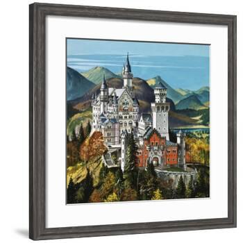 Castle Neuschwanstein-Dan Escott-Framed Giclee Print