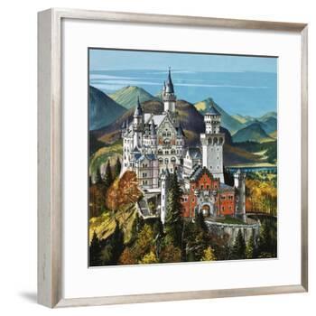 Castle Neuschwanstein-Dan Escott-Framed Giclee Print