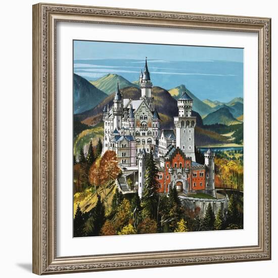 Castle Neuschwanstein-Dan Escott-Framed Giclee Print