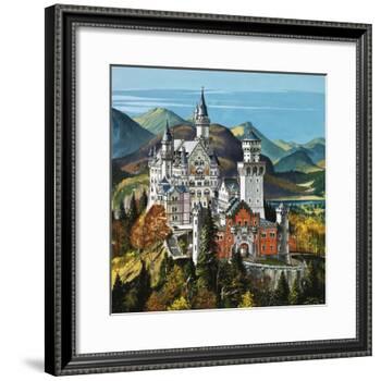 Castle Neuschwanstein-Dan Escott-Framed Giclee Print