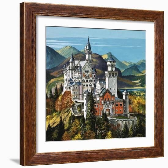 Castle Neuschwanstein-Dan Escott-Framed Giclee Print