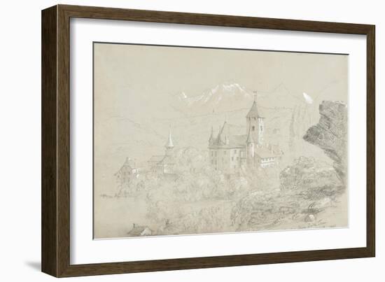 Castle of Spiez, 1841-Thomas Cole-Framed Giclee Print