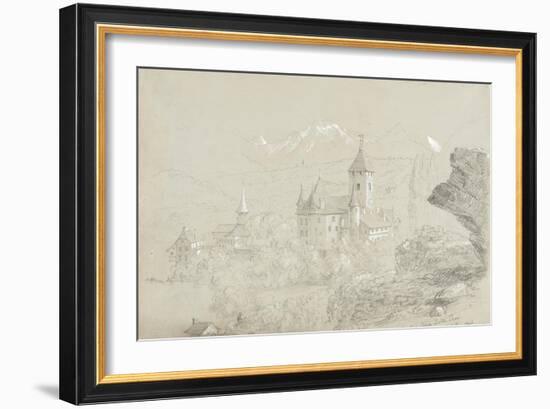 Castle of Spiez, 1841-Thomas Cole-Framed Giclee Print