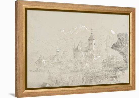 Castle of Spiez, 1841-Thomas Cole-Framed Premier Image Canvas