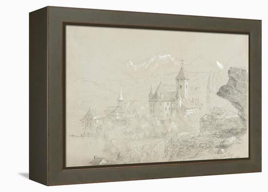 Castle of Spiez, 1841-Thomas Cole-Framed Premier Image Canvas