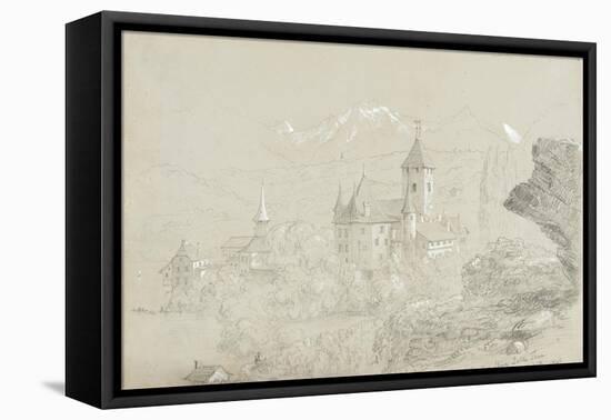 Castle of Spiez, 1841-Thomas Cole-Framed Premier Image Canvas