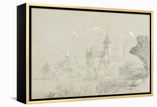 Castle of Spiez, 1841-Thomas Cole-Framed Premier Image Canvas