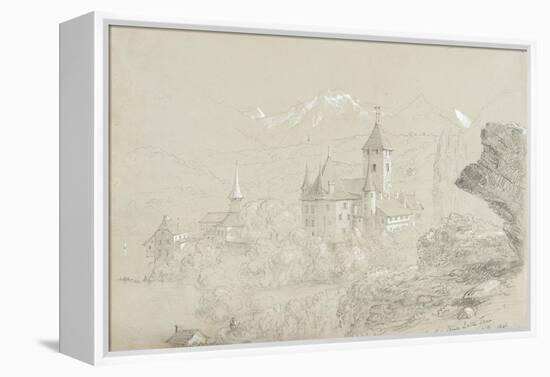 Castle of Spiez, 1841-Thomas Cole-Framed Premier Image Canvas