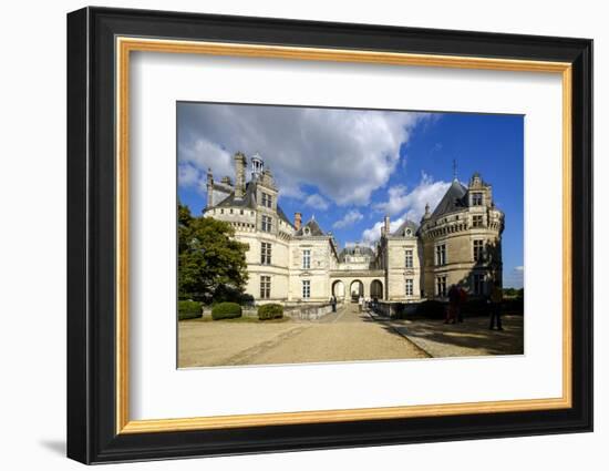 Castle of the Lude (Chateau du Lude), dated from 14th to 17th century, Le Lude, Sarthe, Pays de la -Nathalie Cuvelier-Framed Photographic Print