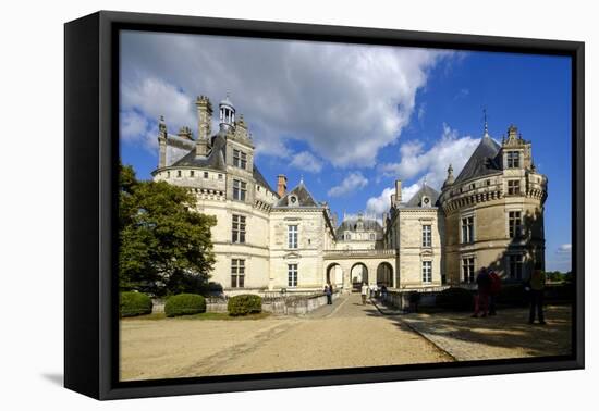 Castle of the Lude (Chateau du Lude), dated from 14th to 17th century, Le Lude, Sarthe, Pays de la -Nathalie Cuvelier-Framed Premier Image Canvas