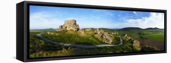 Castle on a Hill, Dunamase Castle, Port Laoise, County Laois, Republic of Ireland-null-Framed Stretched Canvas